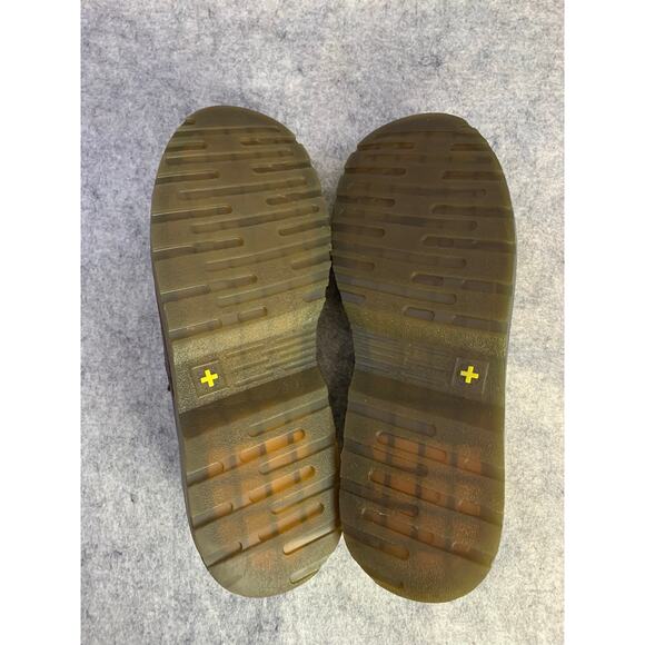 Dr. Martens Orson Brown Leather Slip-On Loafers, Men\'s Size 15, Yellow Stitching main image 12